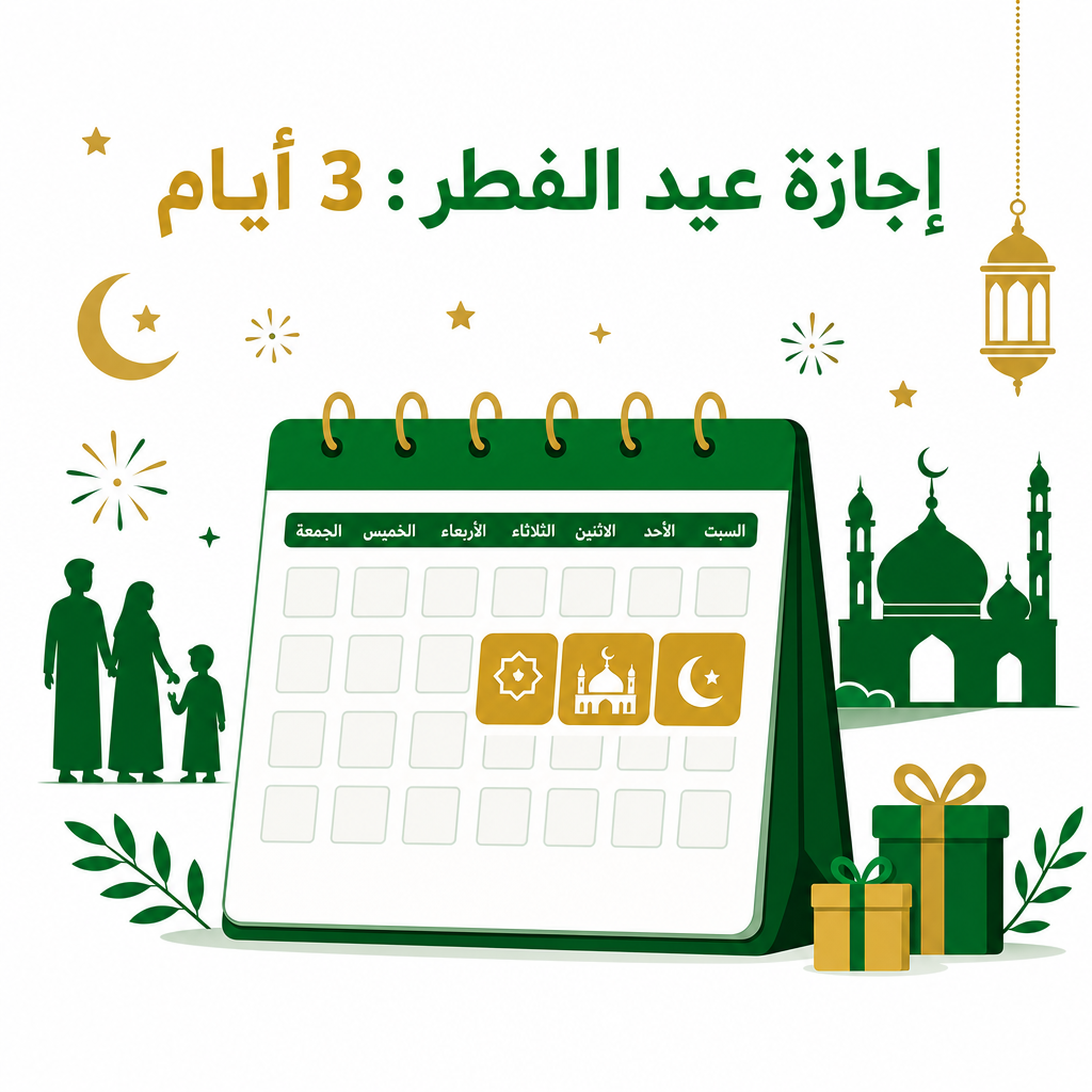 مدة إجازة عيد الفطر الرسمية مدة إجازة عيد الفطر الرسمية